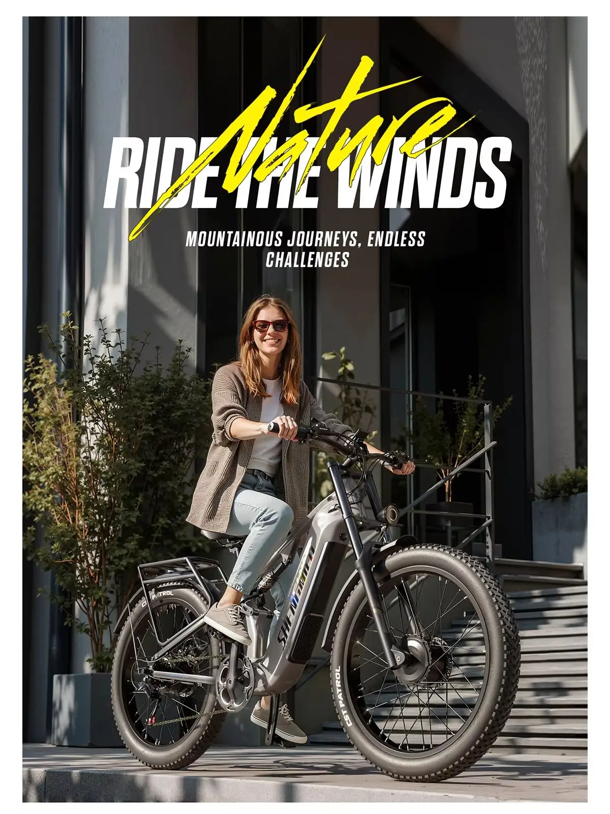 Shengmilo S600 Pro Elektrofahrrad für Erwachsene, 48V25AH Batterie, Herren E-Mountainbike mit zwei Motoren, Fatbike, 26 Zoll E-Bike, All-Terrain E-Bike