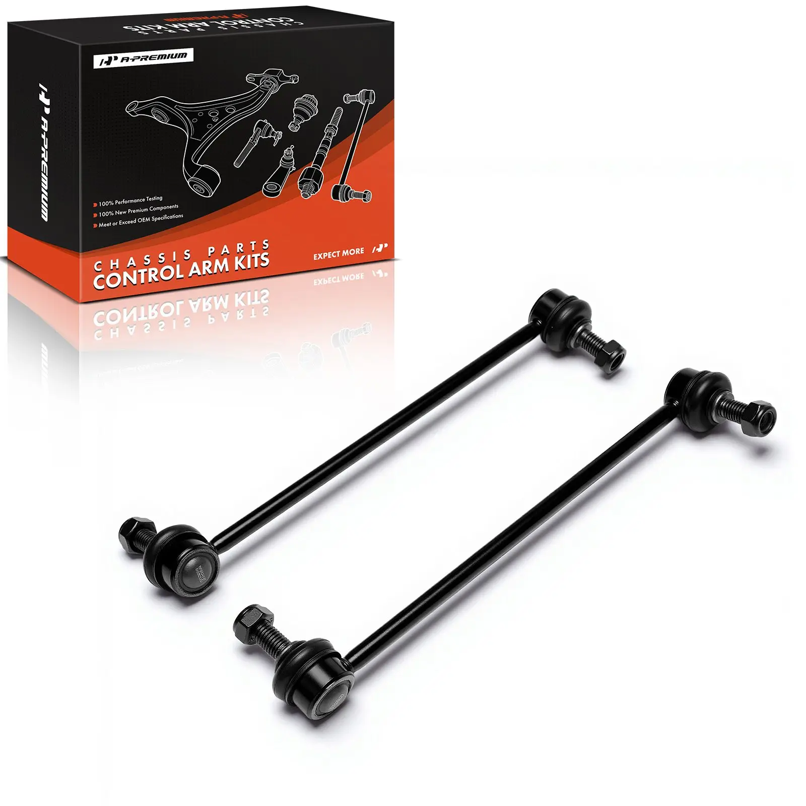 A-Premium 2x Front Side Sway Bar Link Kit for Chevrolet Equinox 2008-2017 Captiva Sport 2012-2015 GMC Terrain 2010-2017 Pontiac Torrent 2008-2009 Saturn Vue 2008-2010 96626247
