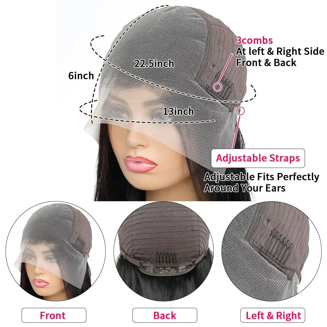 Натуральный Черный Вьющийся Парик Человеческих Волос 13x4 Hd Прозрачный Парик Человеческих Волос Для Женщин Предварительно Сорванные Кружевные Фронтальные Бразильские Парики