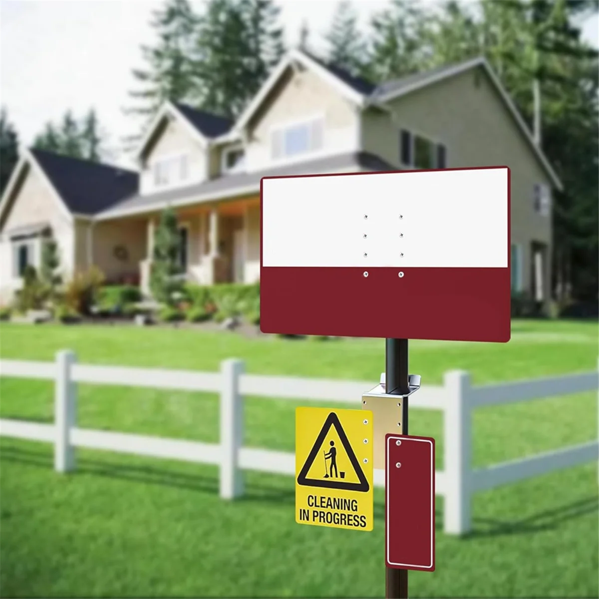 ABJZ 4 قطع T Post Bracket، 3 بوصة T Post Target Hanger، دعامة تثبيت لبيت الطيور/صندوق البريد، تركيب رأسي وأفقي