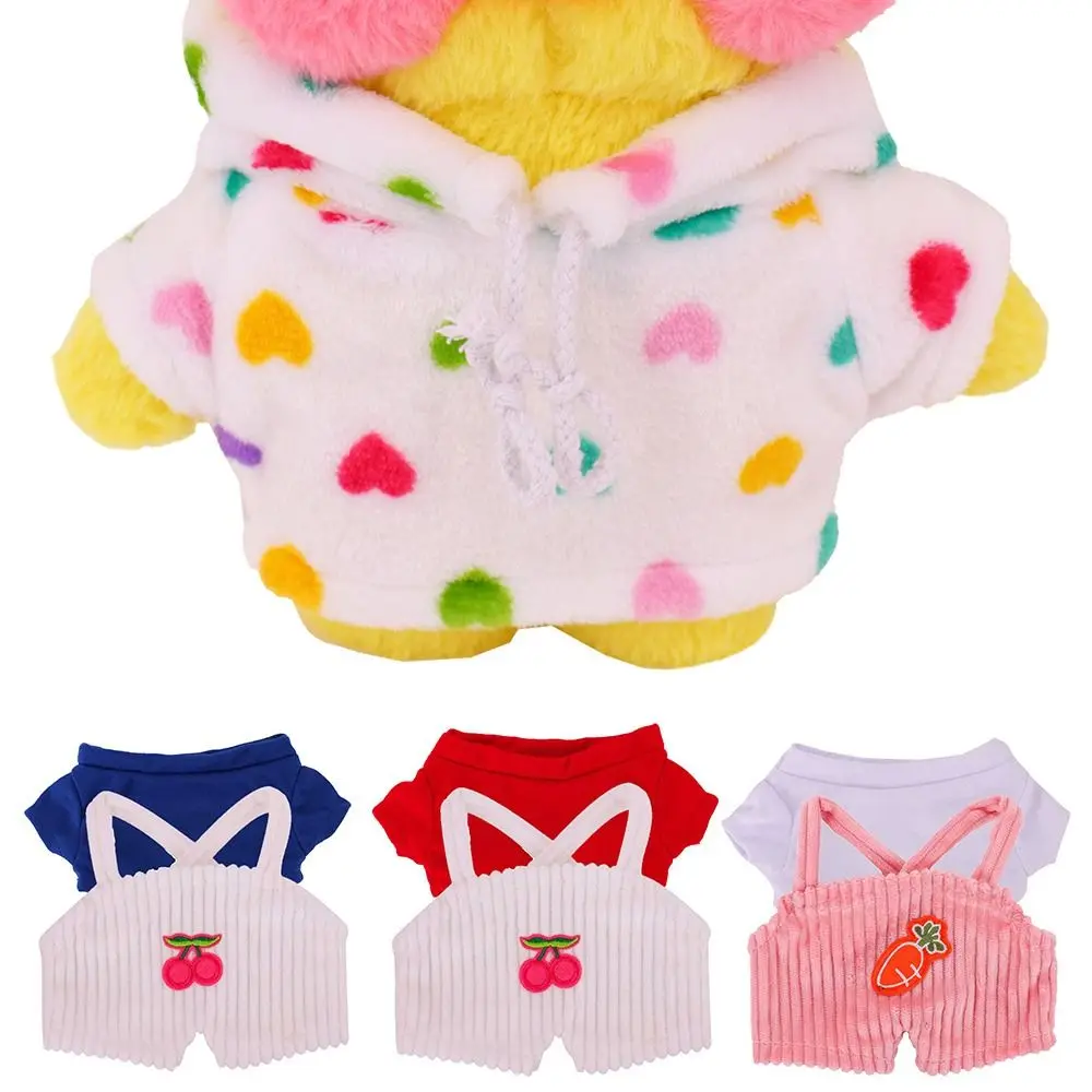 New Plush Doll Accessories T-shirt Rompers Doll Short Sleeve Cute Hoodies Clothes Mini Online Duck Doll Sweater