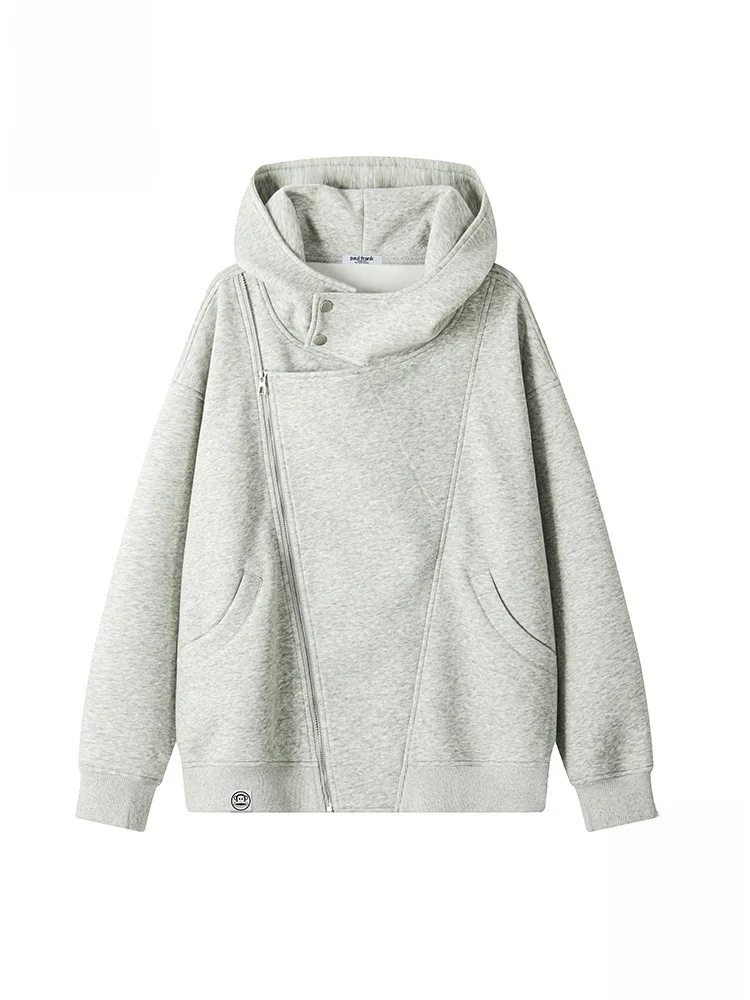 

PaulFrank Monkey American Deconstructed Zipper Hoodie Men's Casual Sle Cotton Polyester Blend Comfortable Long Sve Sweat...