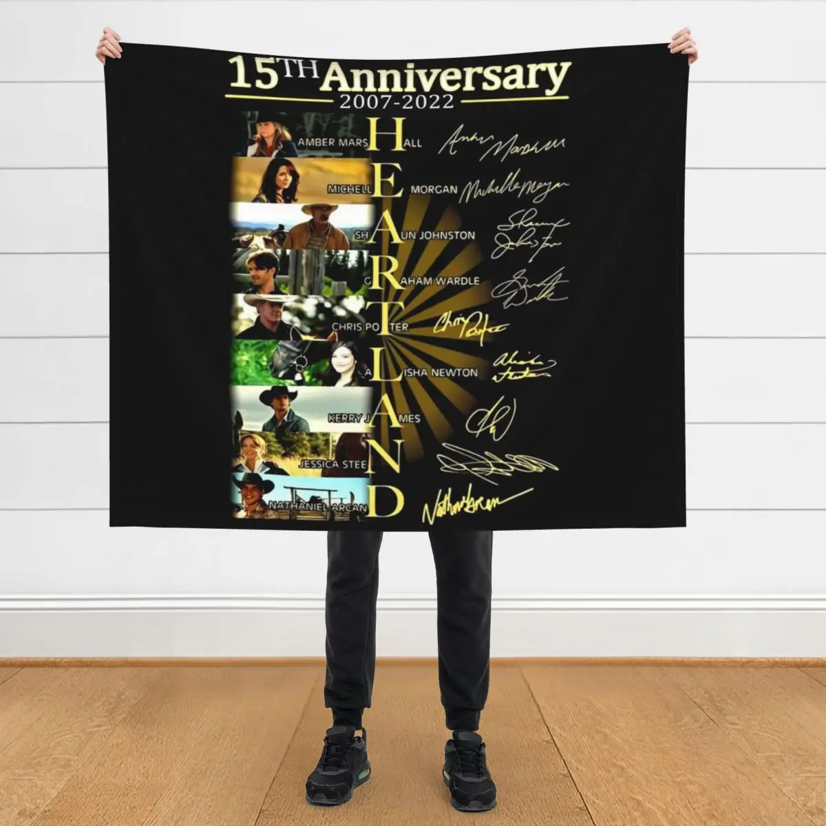 

Heartland 15 Years , 15th Anniversary 2007-2022 Hrtlnd signatures Throw Blanket manga Soft Plush Plaid Giant Sofa Blankets