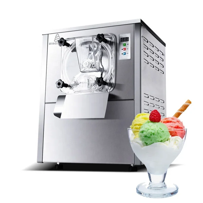 20l/h Tabletop Hard Ice Cream Machine For Fast Food Truck Ice Cream Roll Machine