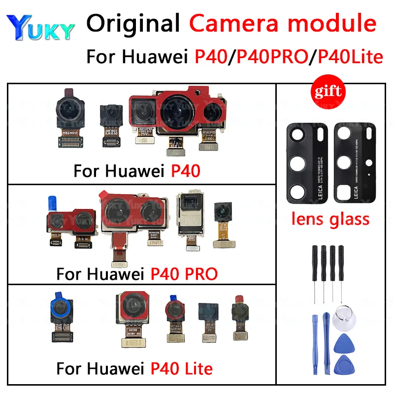 Original Main Facing Camera For Huawei P40 Lite ProP40Lite P40Pro Front Rear Back Camera  Module repair camera module