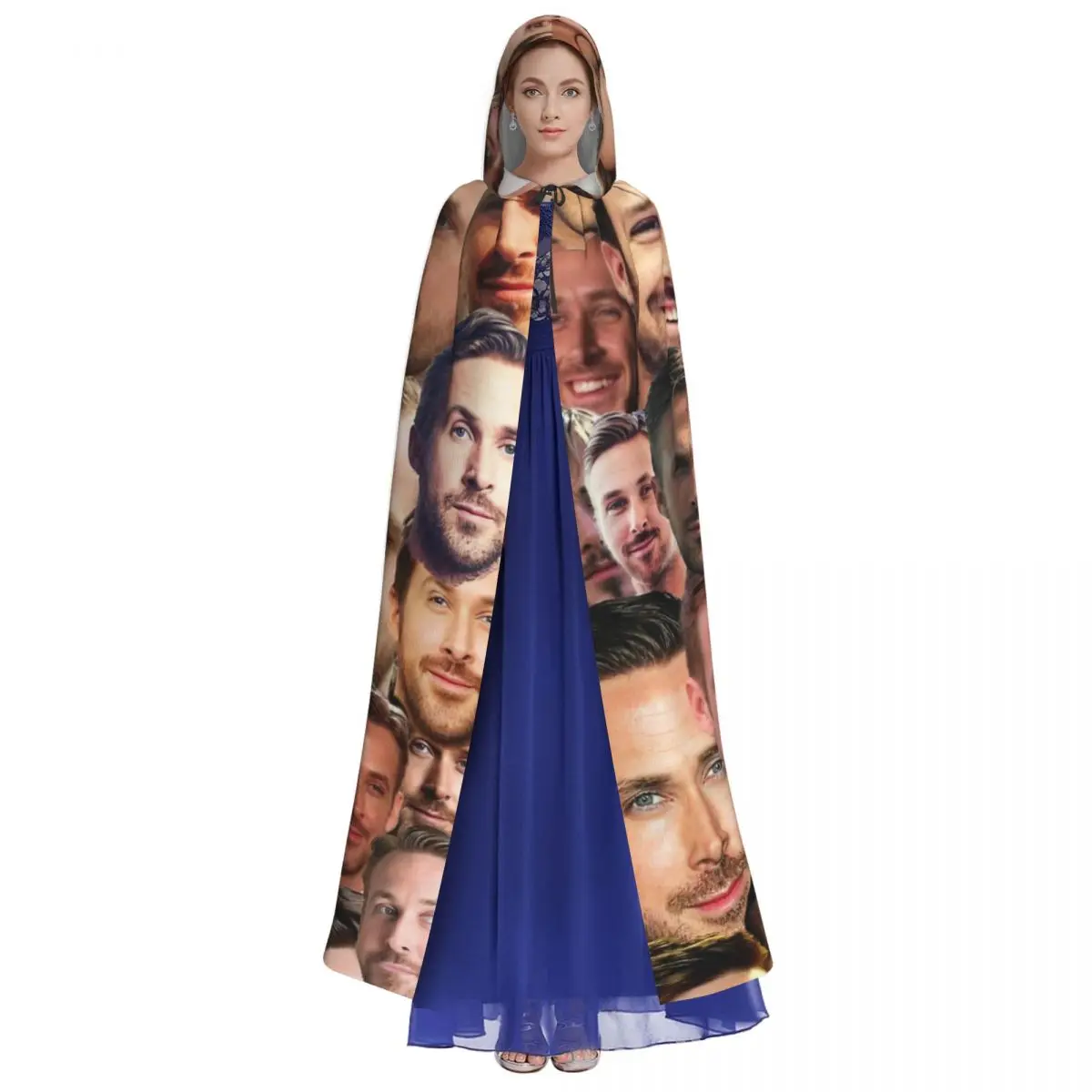 RYAN GOSLING Hooded Cloak Halloween Party Cosplay Woman Men Adult Long Witchcraft Robe Hood