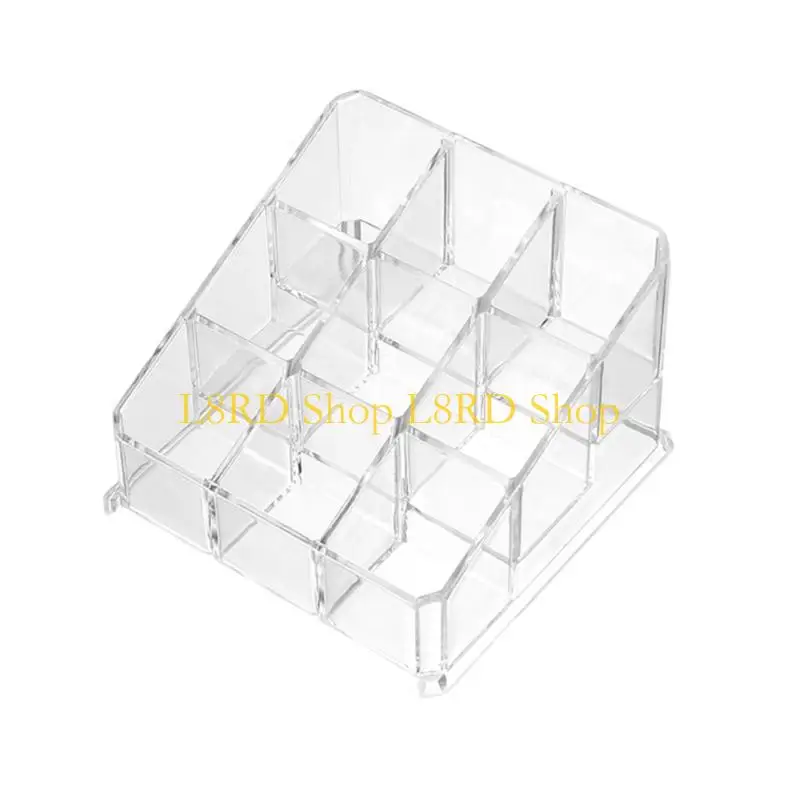 

L8RD Transparent Lipstick Storage Rack Plastic Makeup Display Holder Easily Find and Store Your Favorite Lipsticks