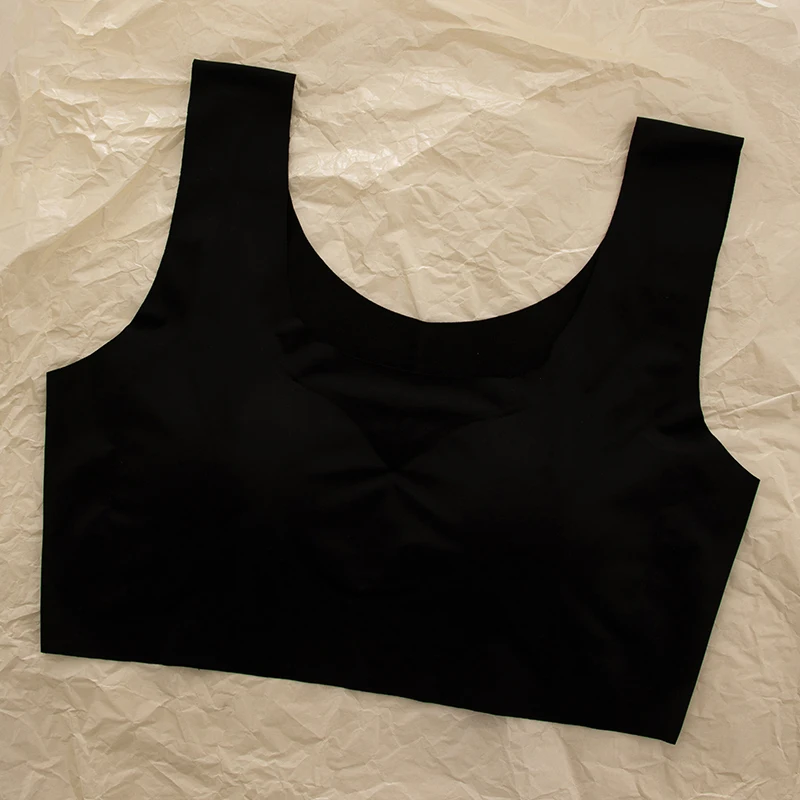 3dílná dámská spací podprsenka Ice Silk, sportovní vesta, pohodlná, prodyšná, šetrná k pokožce, široké ramenní popruhy, odnímatelná hrudní vycpávka - náhled 5