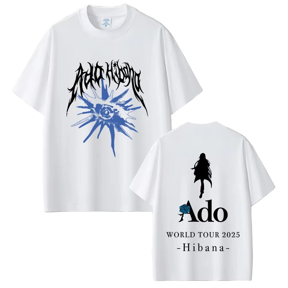 Ado World Tour 2025 Hibana T-shirts Men Women Fashion Japanese