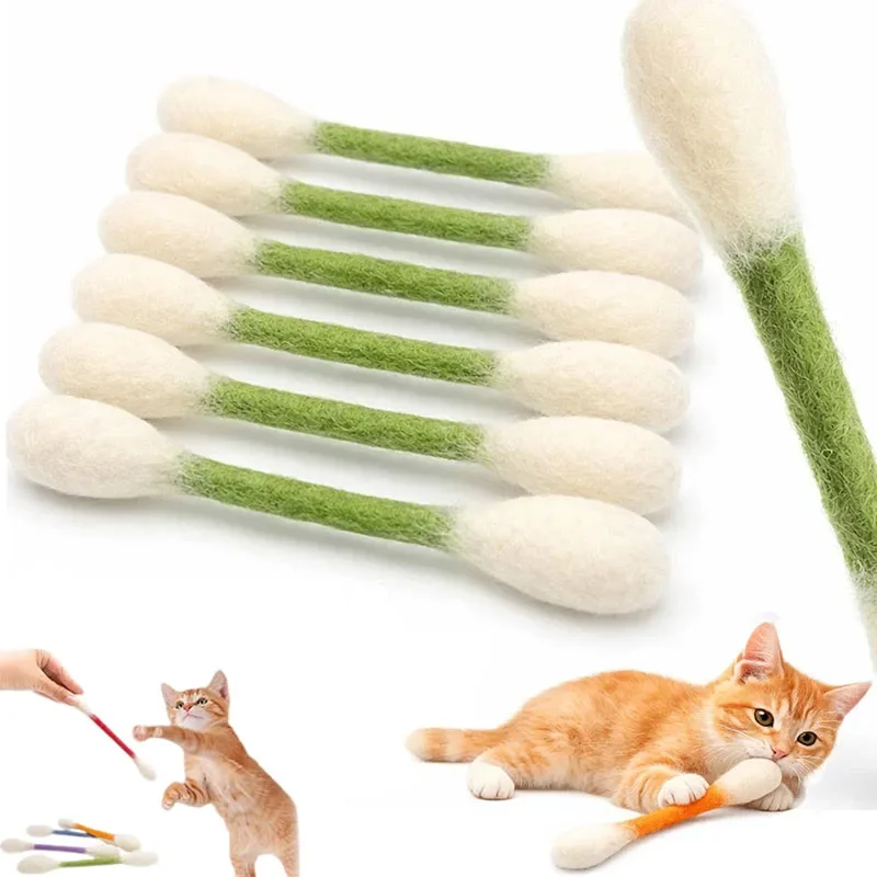 Kreatives großes Katzenminze-Spielzeug in Wattestäbchenform, 6er-Pack, riesiger Kätzchen-Kratz- und Beißstab, langlebiges Zahnreinigungs- und Zahnreinigungsseil – Detail 5