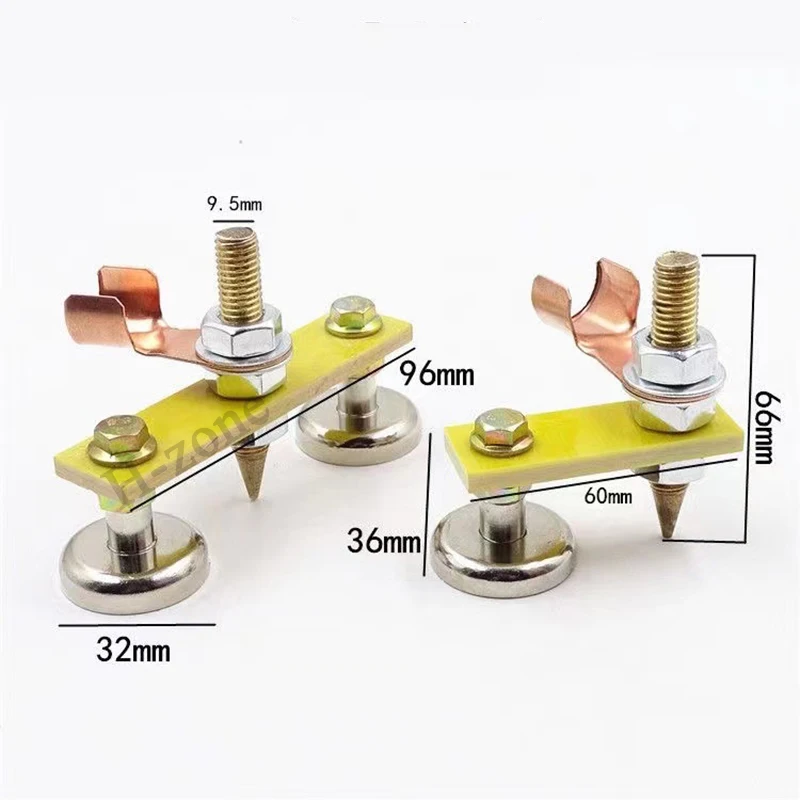 1pcs Welding Magnet Head Magnetic Welding Ground Clamp Holder Fixture Strong Welder Sheet Metal Repair Machine Ground Wire Clamp