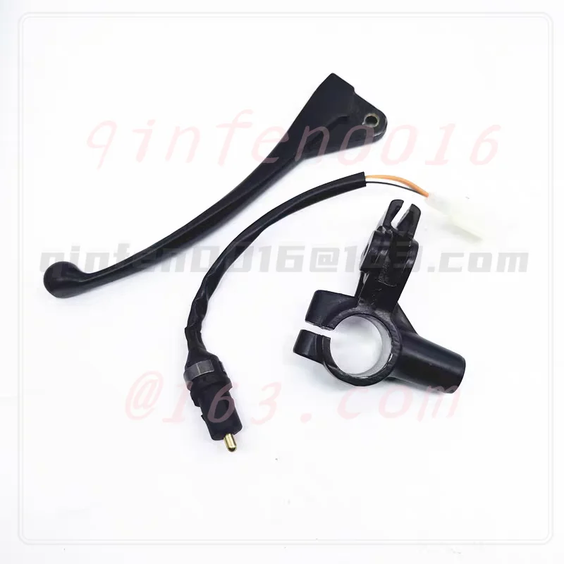 

Left Rear Brake Lever Assembly with Mirror Mount for Haojue HJ125T-9 9A 9C 9D Scooter
