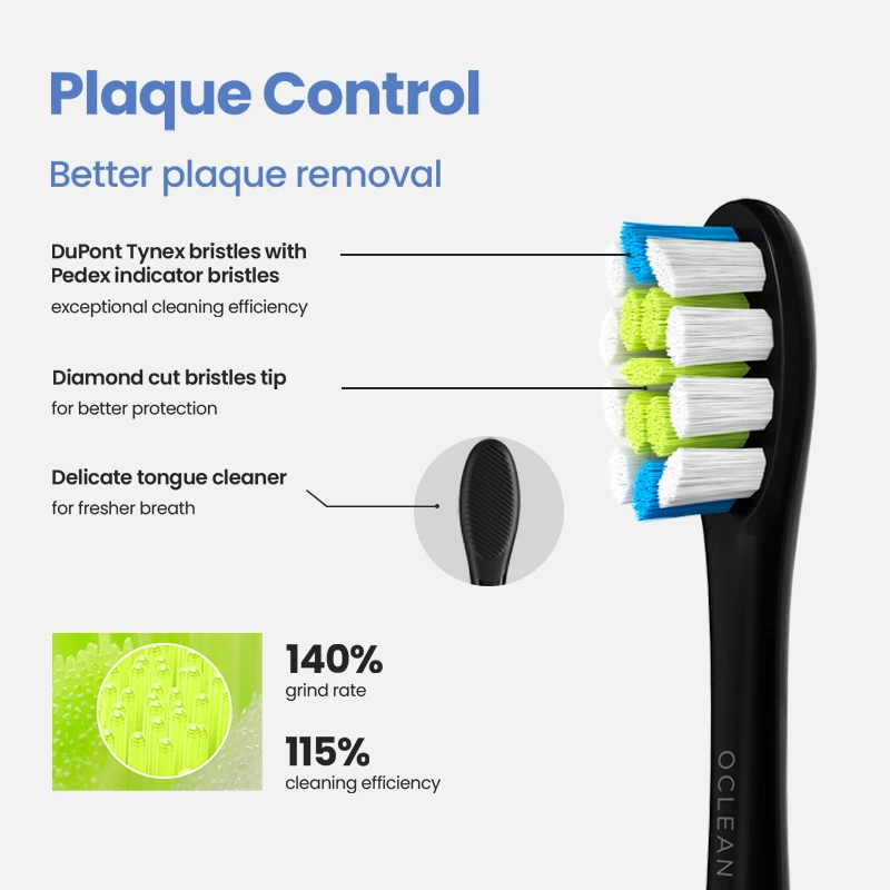 オリジナル Oclean ブラシヘッド Flow X Pro Elite One Z1 F1 E1 Air 2 X10 すべて シリーズ スマート ソニック 電気 歯ブラシ ヒント アクセサリー