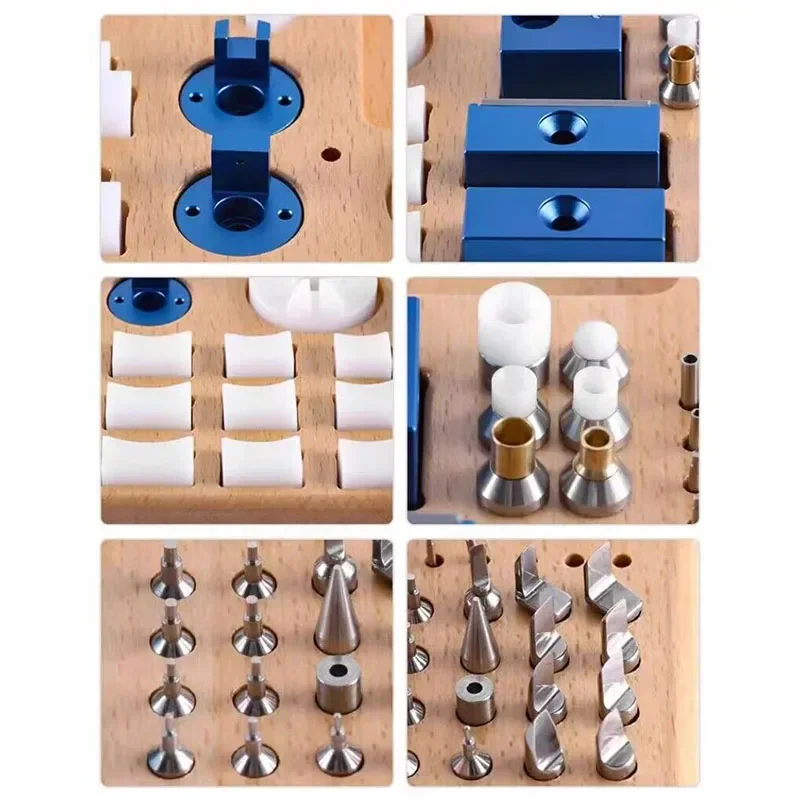 

Multifunction Wrist Watch Case Opener Tool Set Watch Back Removal Manual Watchmaker Repair Kit with Acrylic Cover