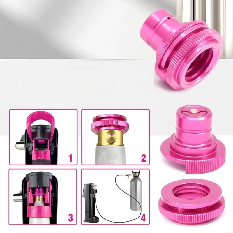 A0NC Conexión rápida Adaptador CO2 con TR21 4 Hilo masculino Home Sodas Bubblers