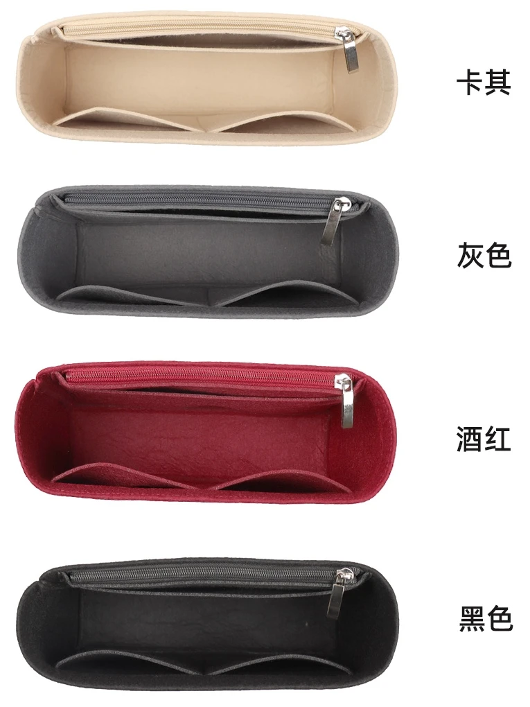 Insert Organizer Felt Encryption Insert Women Makeup Bag For CC 19 Handbag  liner Travel Inner Purse Portable Cosmetic Bags