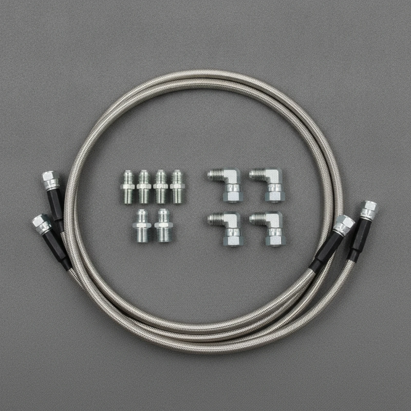Gearbox Cooler Line with Fittings Heat Resistant Gearbox Cooler Hose Braided Line Kit Heavy Duty Sturdy for Mechanics