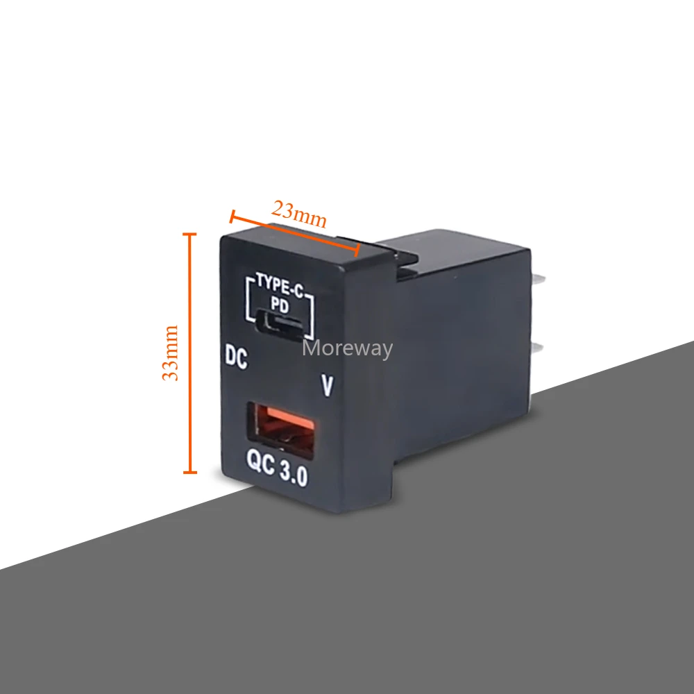 LED Fast Charging Dual USB Charger Type-C PD Adapter for Lexus GX 2015 ES CT 2011 RC IS 2017 RC-F 2016 Accessories Auto