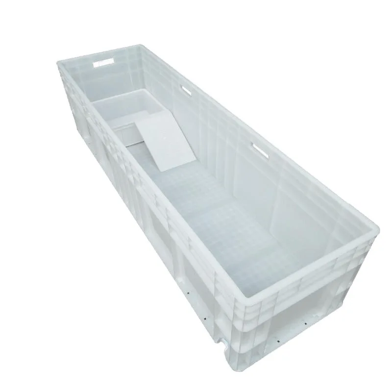Turtle basin, turtle tank, turtle box with platform, feeding box, fish tank
