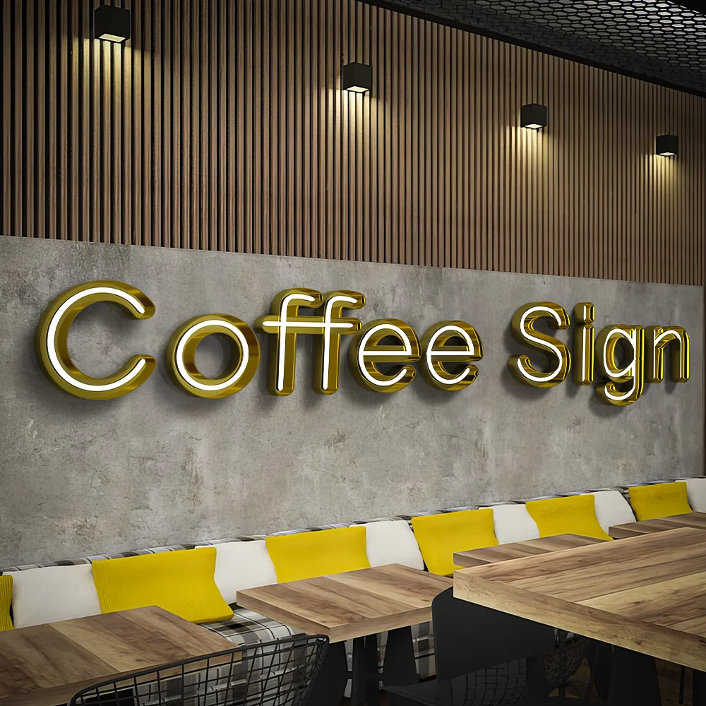 Outdoor Store Company Brand Logo 3D Led Letter Sign Backlit Business Led Signs Business Signs