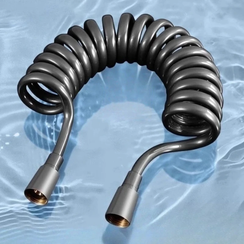 

Серый душевой шланг, водопроводный сантехнический шланг, пластиковый распылитель для воды в ванной, туалете, биде, телефонная линия, мягкие шланги, аксессуары для ванной комнаты