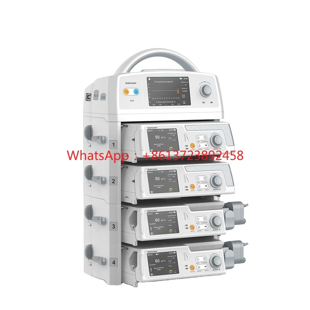 

infusion dock station with capacity of 4 to 12 channel syringe infusion pumps applied in operation room