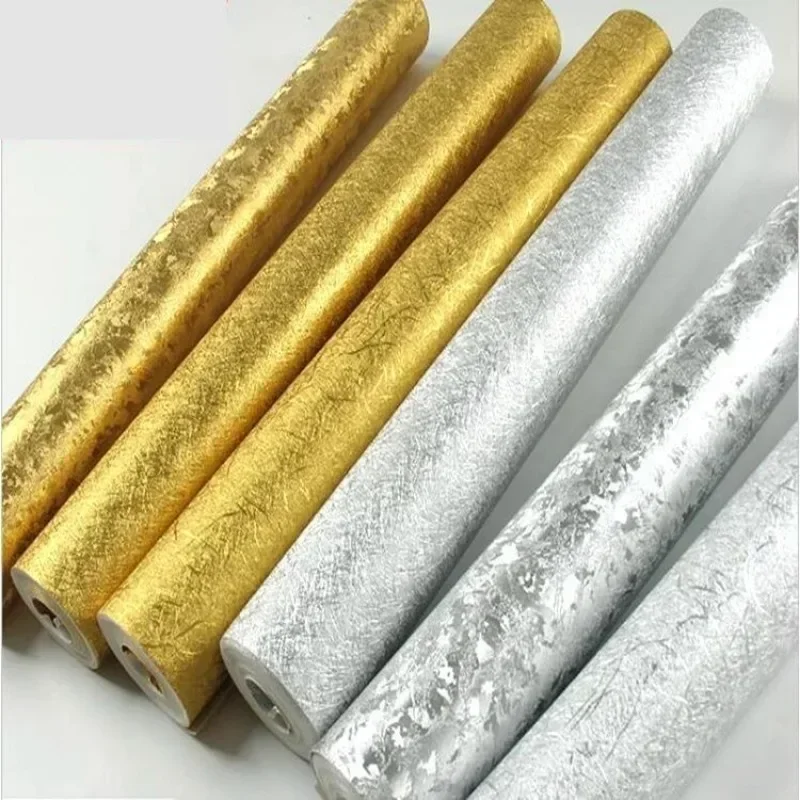 High-grade Gold Damascus Wallpaper Bar KTV Nightclub Ceiling Living Room TV Background Wallpaper Luxury Striped Wallpaper Decor