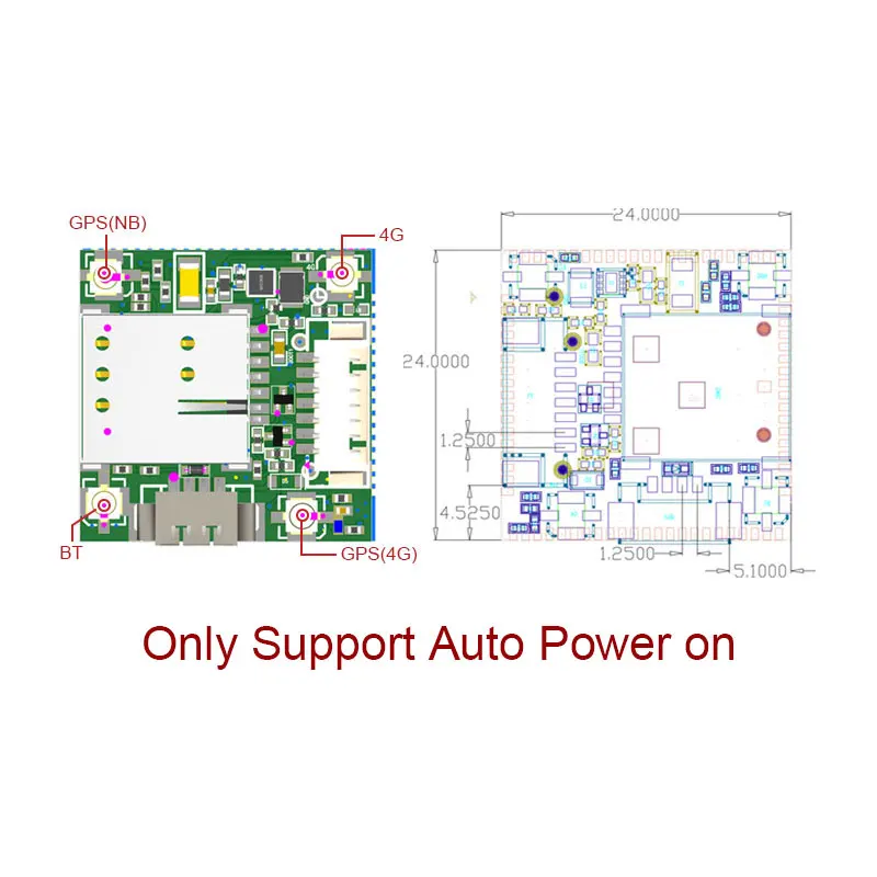 1 stks SIMcom SIM7000A mini Development Board 24*24mm LPWA Module NBIOT + CATM + GPS Core Board