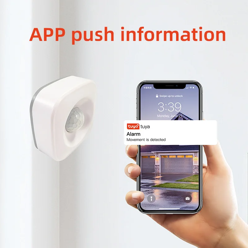 Tuya WiFi/ZigBee PIR Motion Sensor – Wireless Human Infrared Detector for Smart Home Automation & Security