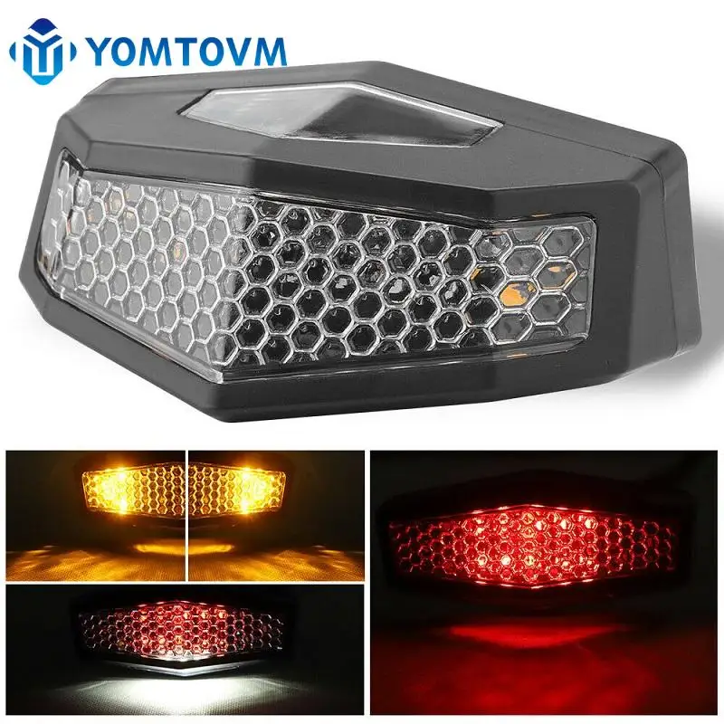 Motorcycle LED Taillights Turn Signals Light Rear Brake Stop Tail Lamp License Lamp for Harley Suzuki BMW Honda ATV Taillight