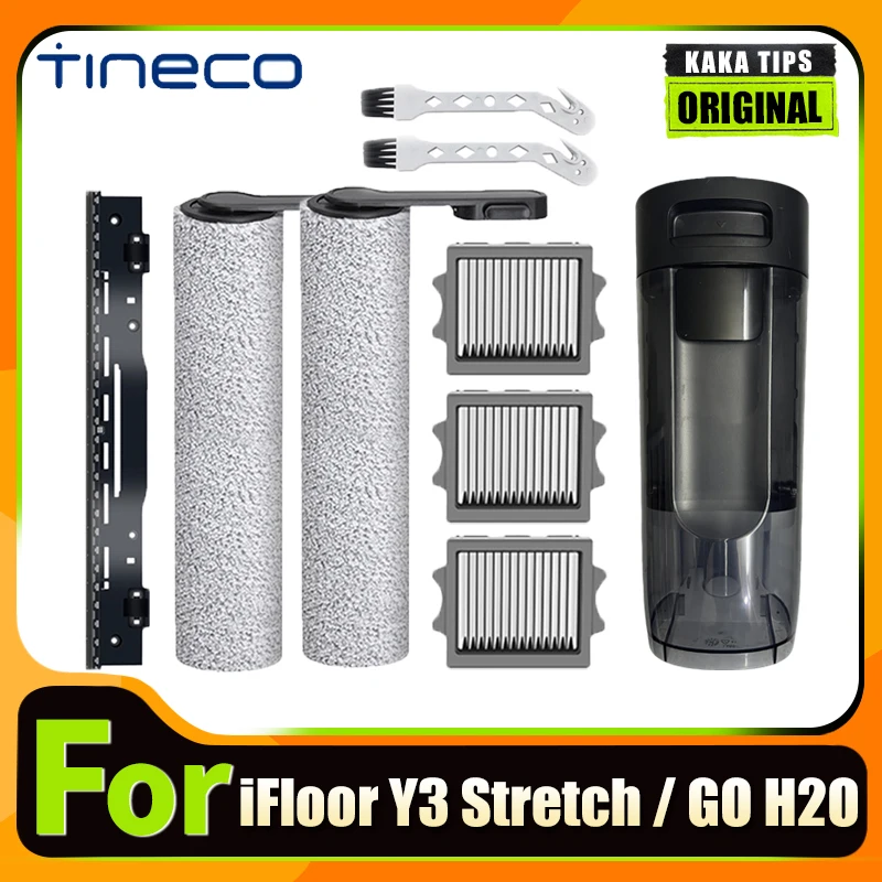 

for Tineco iFloor Y3 Stretch Original Accessories Brush Roller and Hepa Filter Dirty Water Tank Replacement Spare Parts