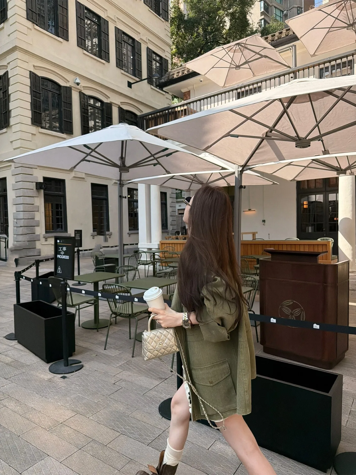 Chaqueta de trabajo de algodón puro Aaaaxbbb para mujer, corte holgado, acabado mate, dos tonos, personalizada