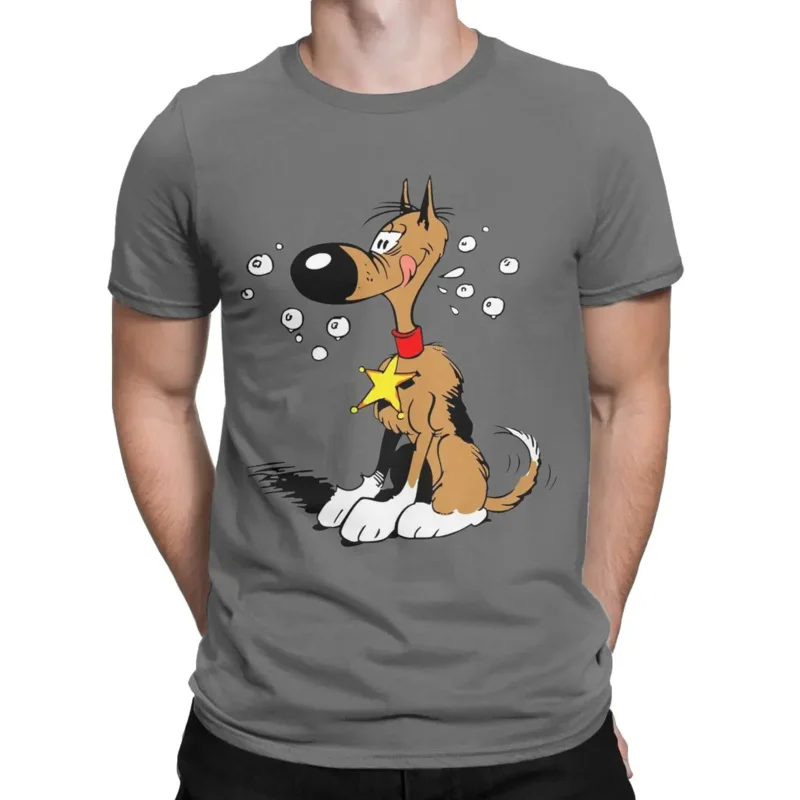 Men Rataplan Lucky Luke t shirts 100% cotton clothes fashion short sleeve o neck tee printing T-shirt