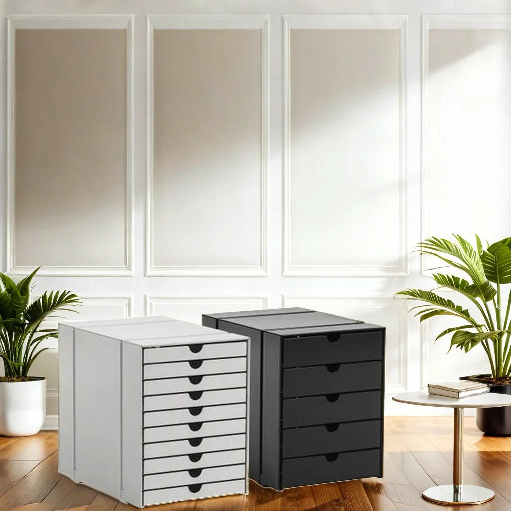 

Five-Layer Mini Mobile Moving Pedestal Cabinet Office Storage Locker For Files Dining & Bathroom Metal Material On Sale