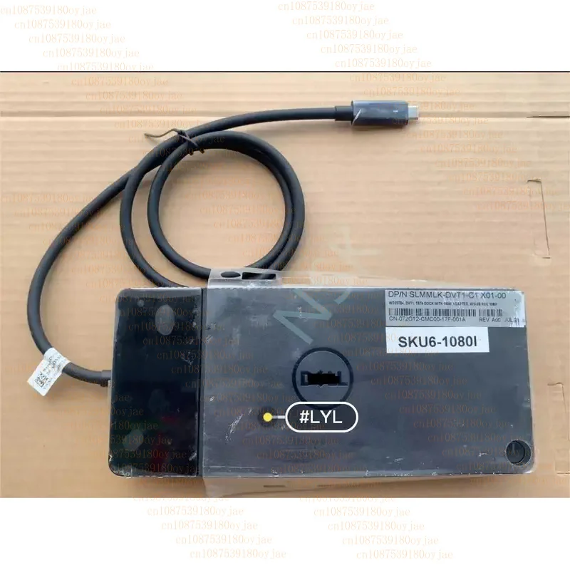 Оригинальная док-станция для Dell WD22TB4 Thunderbolt 4, проводная USB Type-C, черная док-станция, мощность 180 Вт с кабелем 09NWD6 9NWD6