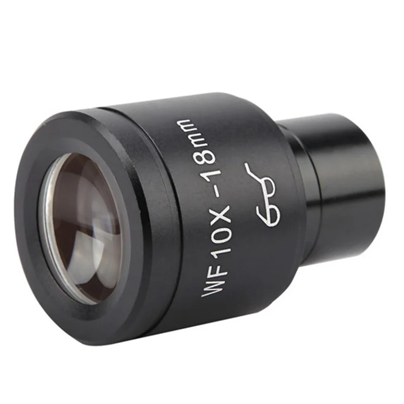 ABSQ-عدسة واسعة الزاوية 18 مللي متر مجال الرؤية نقطة عين عالية 23.2 مللي متر واجهة ملحقات المجهر البيولوجي WF10X