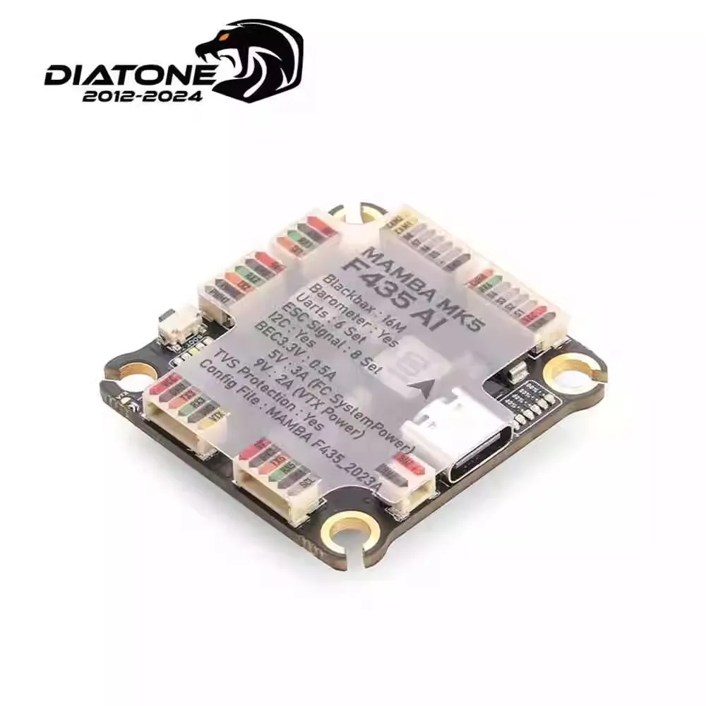 The Chase Mamba MAMBA MK5 F435 AI Flight Control ICM42688 MPU6000 Barometer/Black Box is suitable for ICM42688 aircraft