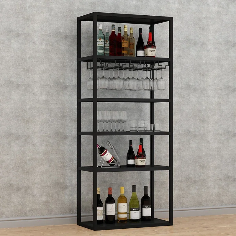 

Storage Living Room Wine Cabinets Bar Corner Shelf Drink Bottle Wine Rack Buffet Metal Holder Botellero Vino Hotel Furniture