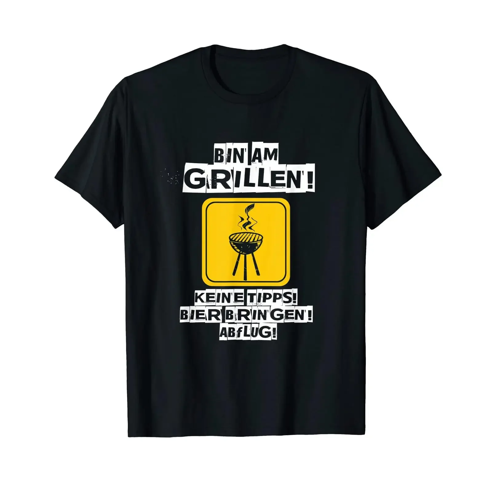 Bin am grillen Abflug Steak Opa Grillmeister Wurst Bratwurst T Shirt vintage Washed Slightly Top For Everyday Wear fashion Soft