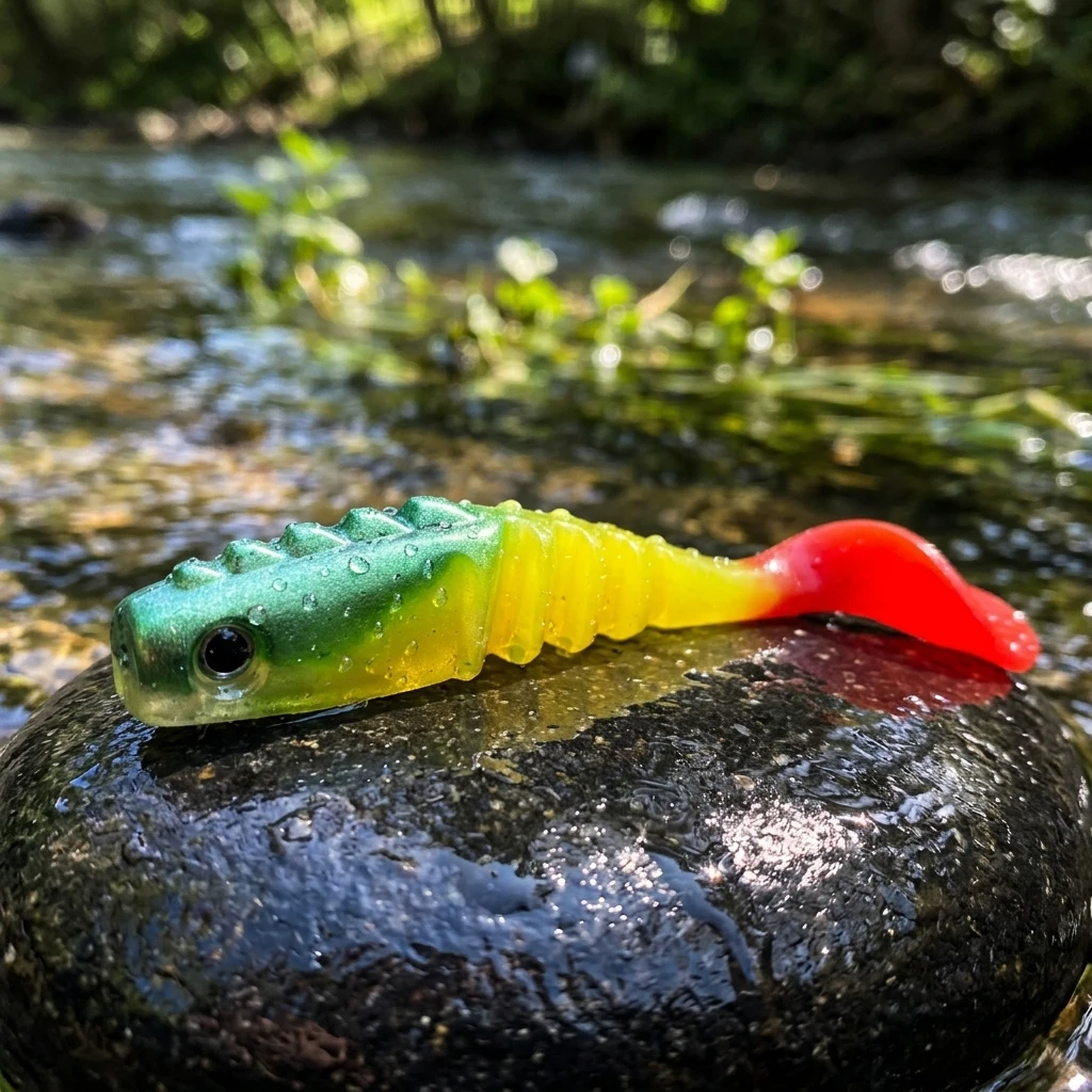 PVC Curly Tail Grub Weichköder 7,5 cm 4,5 g – Großer Curly Tail Weichwurmköder, 3 Farben, Mehrfarbig
