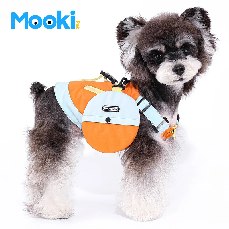 

Mookipet vibrant orange outdoor vest 2024 summer clothing Pet Cat dog Clothes for Puppy Small medium dog chihuahua apparels