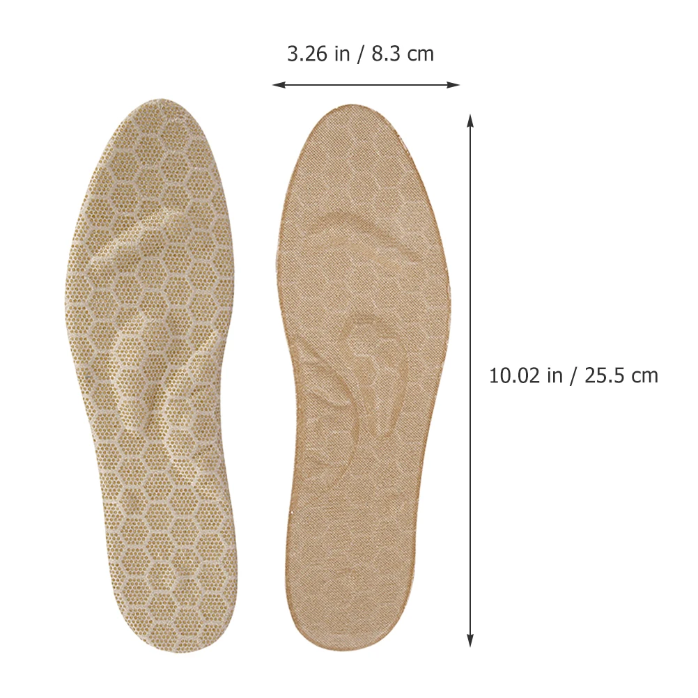 

1 Pair Sports Insoles Arch Support Shock Absorbing Non Slip Elastic Foot Cushion Inserts For Walking Exercise Massaging Insole