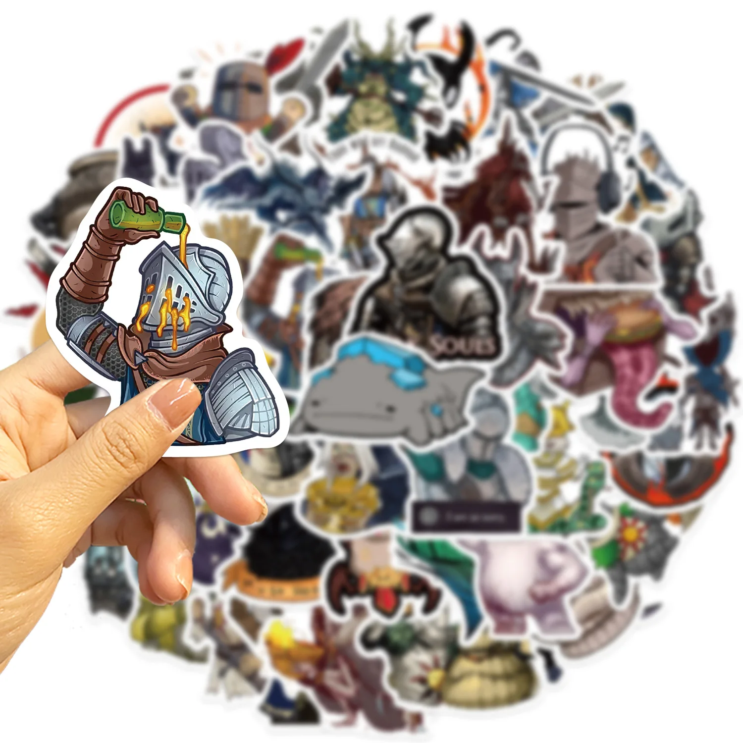 

10/30/50PCS Game Dark Souls Stickers Cool Personal Decorative Skateboard Motorcycle Bicycle Helmet Stickers Waterproof Decals