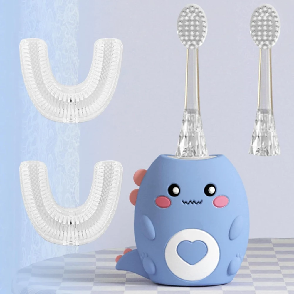 Multi-Mode High-Frequency Sonic Vibration U-Shaped Electric Toothbrush For Kids(2-12 Years)-A77G
