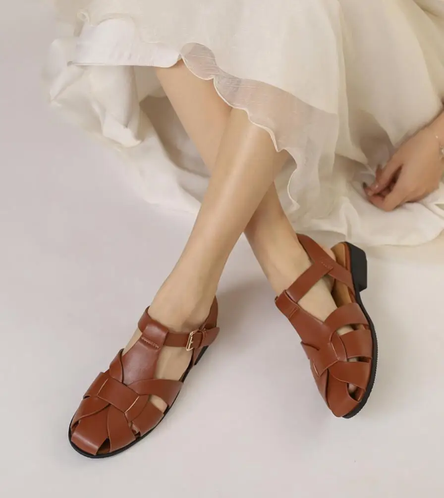 

Женские сандалии 2026: Новейшая коллекция, элегантные офисные и повседневные модели, мягкие пляжные сандалии на плоской подошве, римские сандалии (Zapatos)