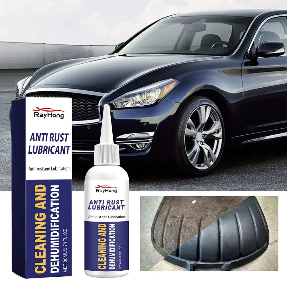 

80ML Rust Remover Rust Inhibitor Derusting Spray Car Maintenance Cleaning Metal Paint Clean Anti-rust Lubricant For Car P7P9