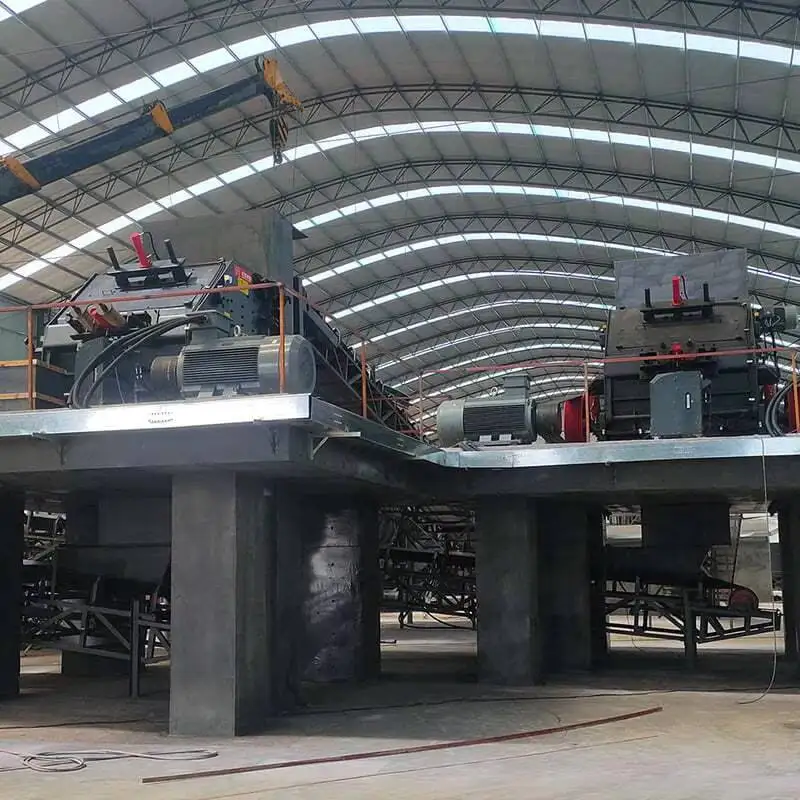 Trituradora de residuos de construcción de piedra azul de gran calibre para dar forma a contraataque, trituradora de mineral, línea de producción de trituración