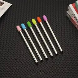 4Pcs 6mm 8mm Anti-scratch Straw Tip Cover Protective Cover Tongue Anti-scalding Straw Silicone Tip 6mm 8mm Reusable Straw Cap