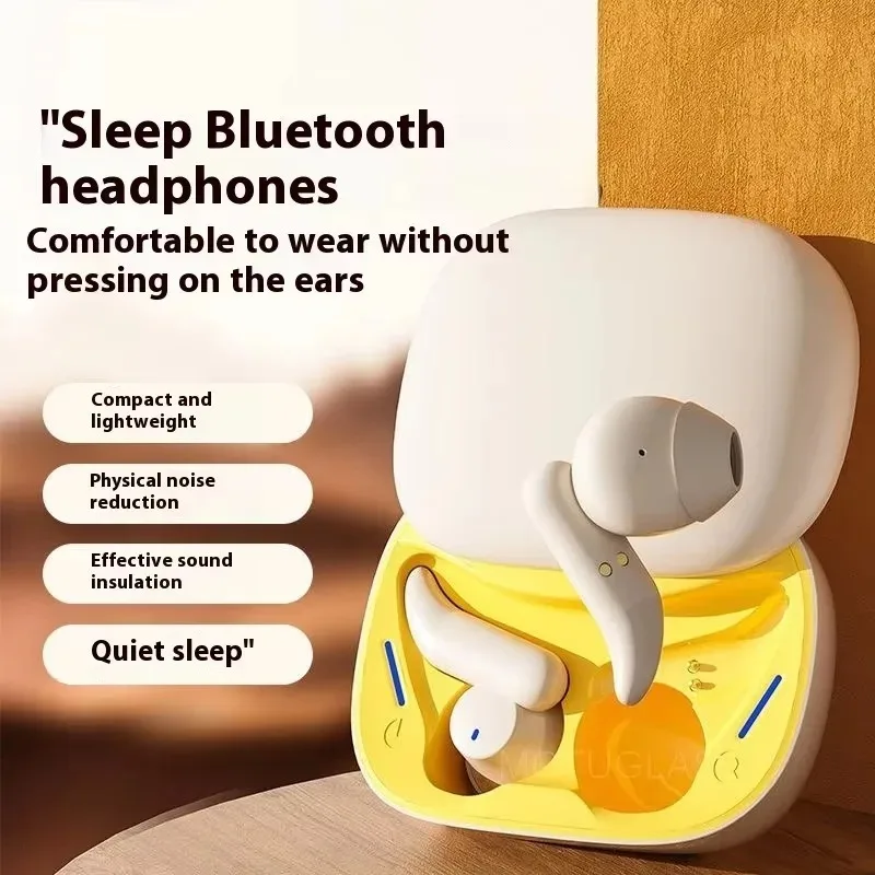 Wireless Sleep Earbuds with Noise Blocking Comfortable Side Sleeping Design Compact Sliding Case for Travel