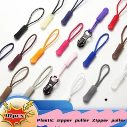 Zip Pull Tail Rope Clothing Plastic Zip Pull Head Zip Pull Rope 10pcs